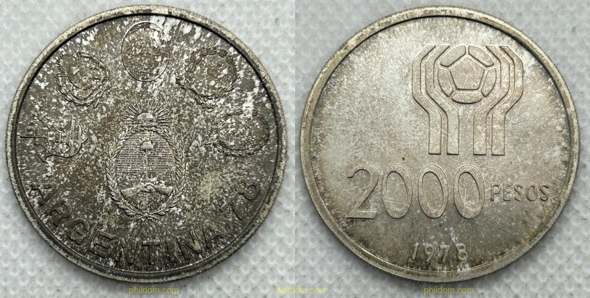 ARGENTINA 2000 PESOS 1978