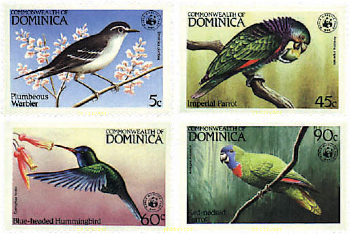 DOMINICA – AVES PROTEGIDAS 1984