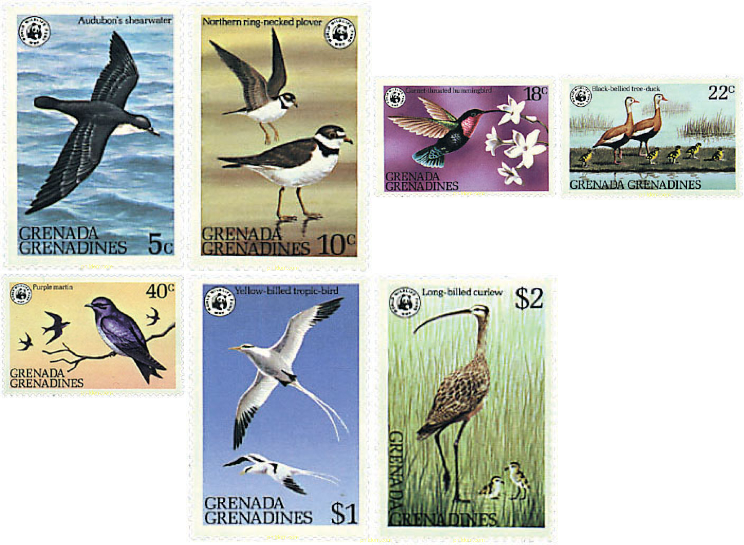 GRANADA GRANADINAS – AVES 1978