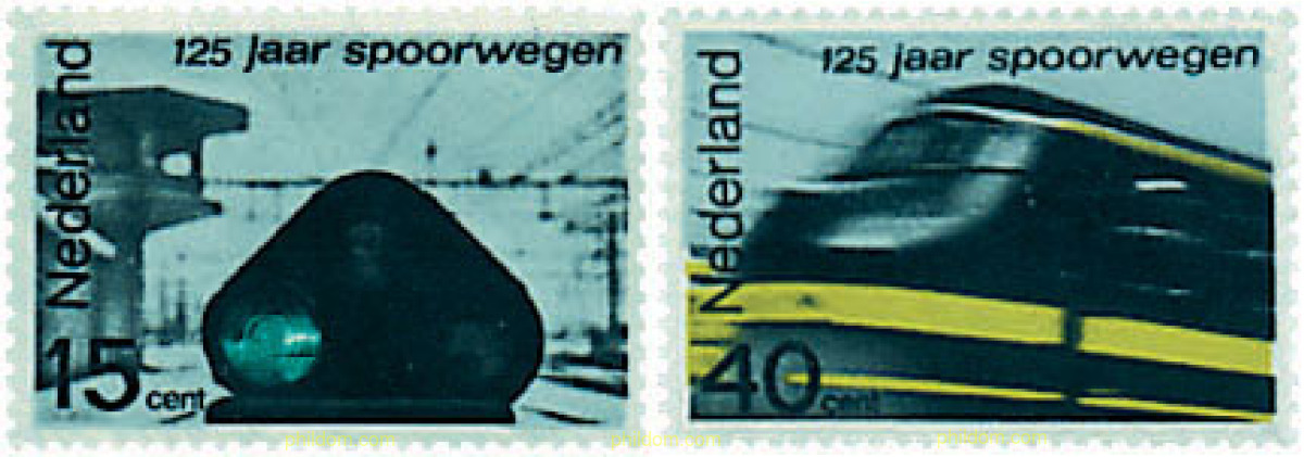 HOLANDA – 125 ANIVERSARIO DEL FERROCARRIL HOLANDES 1964