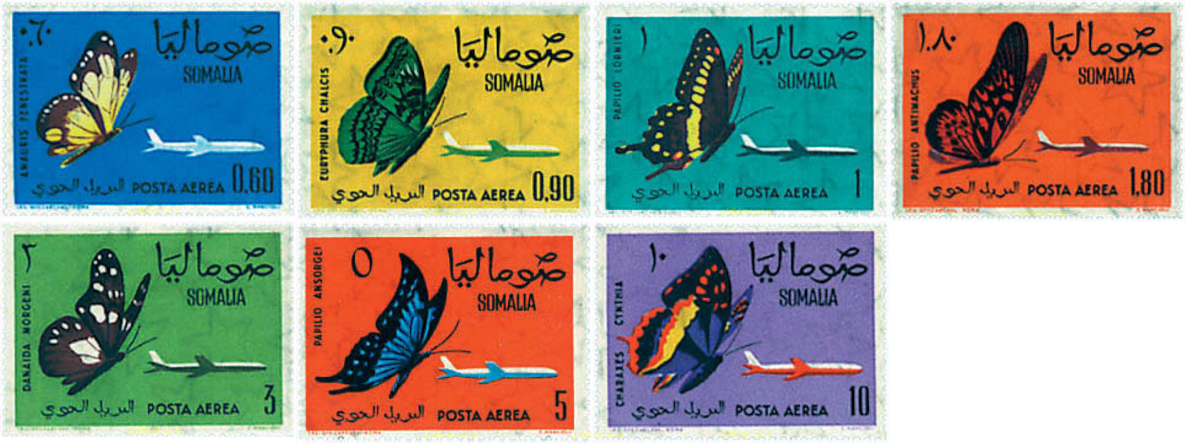 SOMALIA – MARIPOSAS 1961