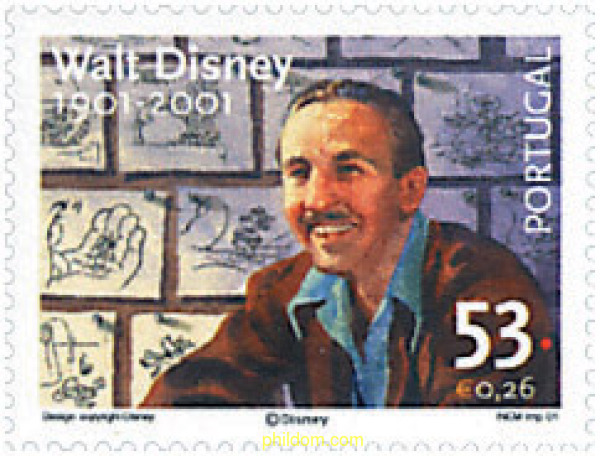 PORTUGAL – CENTENARIO DEL NACIMIENTO DE WALT DISNEY 2001