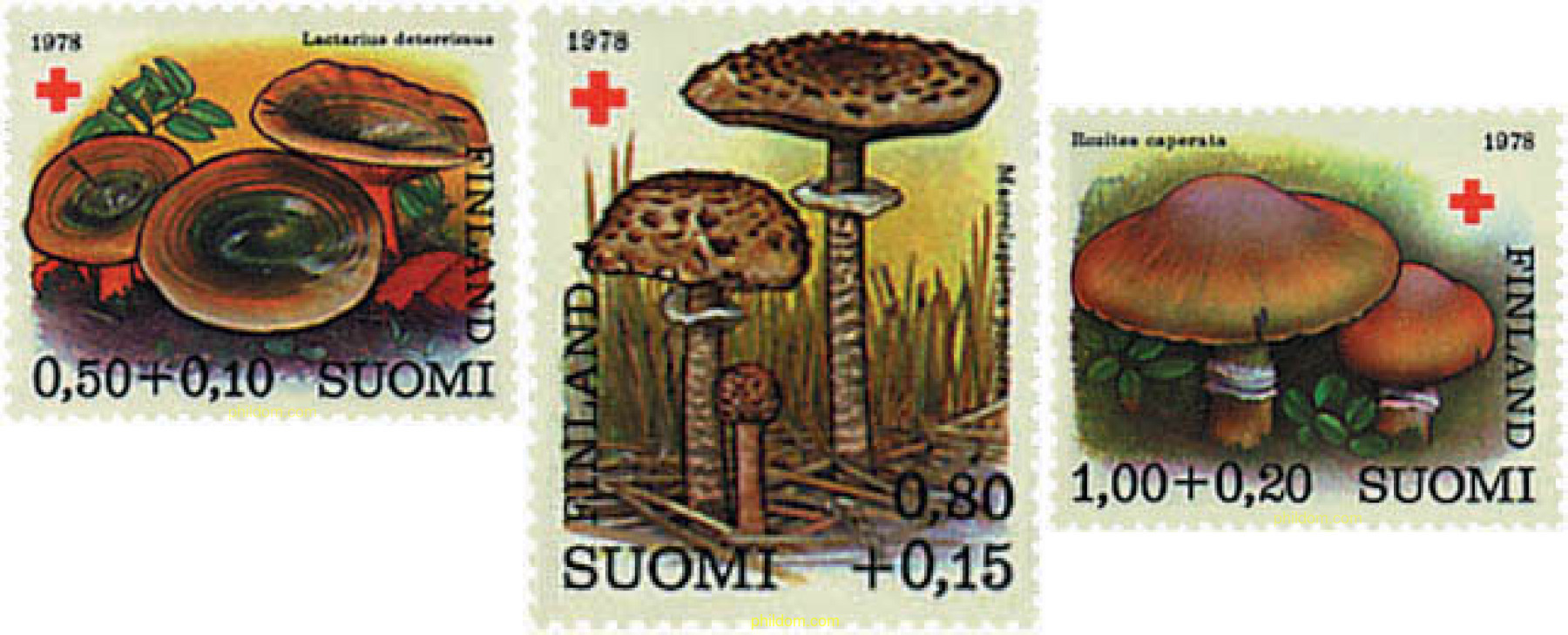 FINLANDIA – PRO CRUZ ROJA. SETAS 1978