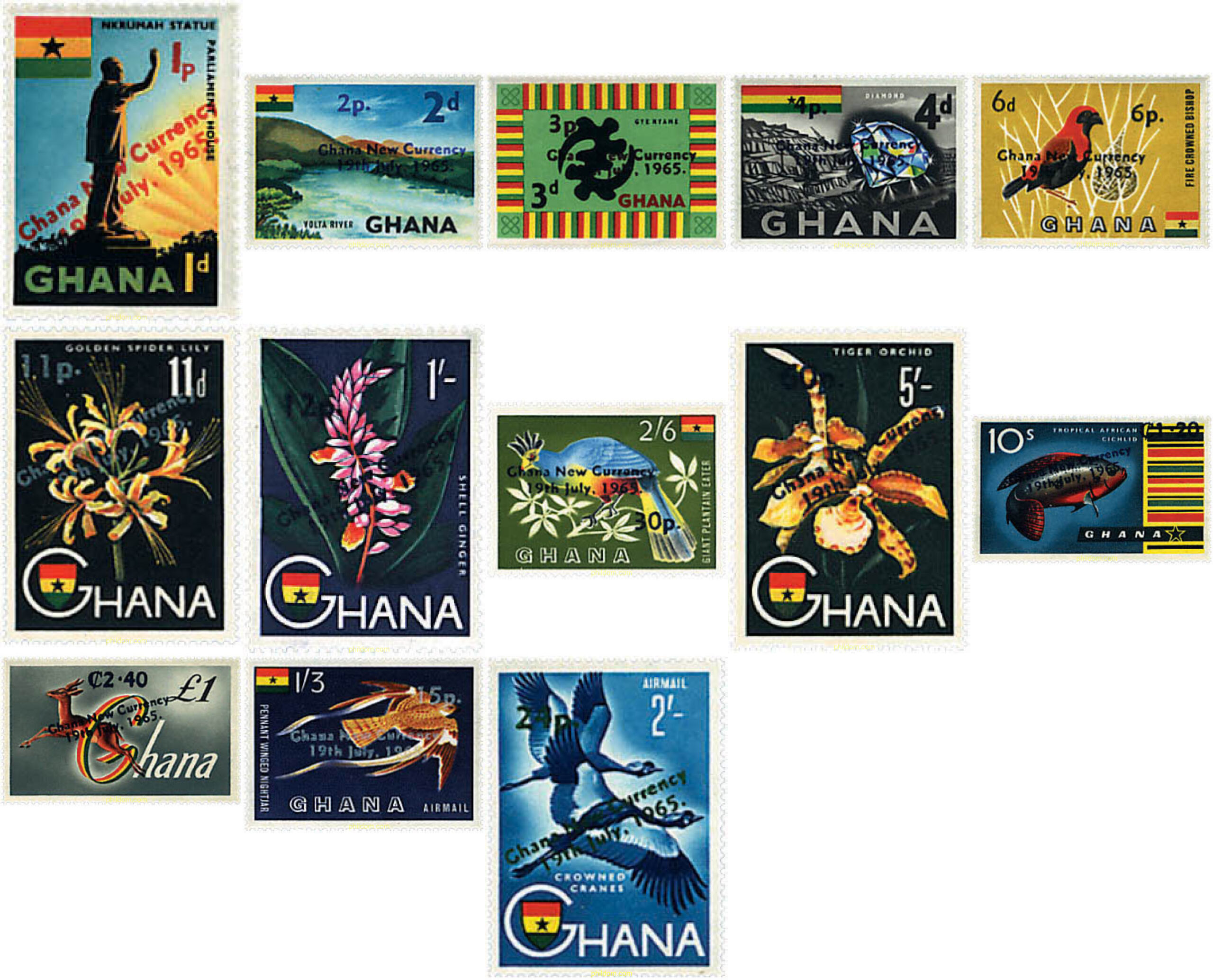 GHANA – NUEVA MONEDA 1965