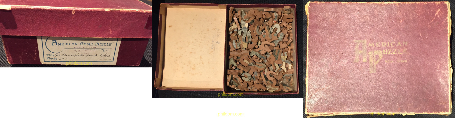 ANTIGUO AMERICAN GAME PUZZLE – LA TRAVERSEE DE PAS DE CALAIS. CON CAJA ORIGINAL